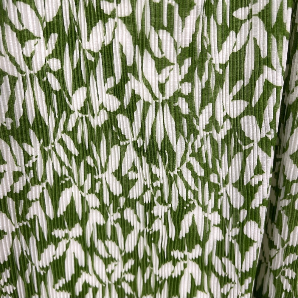 Abercrombie & Fitch Mini babydoll dress green white floral medium Tall - Picture 10 of 13